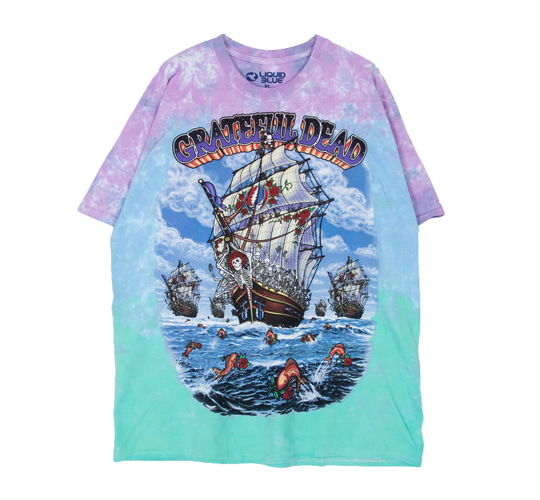 블리치아트_ Grateful Dead Ship Of Fools TD T-Shirt [Blue]