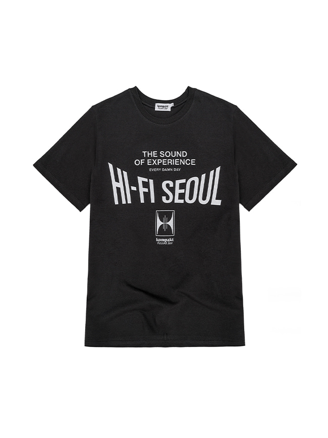 콤팩트 레코드 바_ HI-FI Seoul T-Shirt [Black]