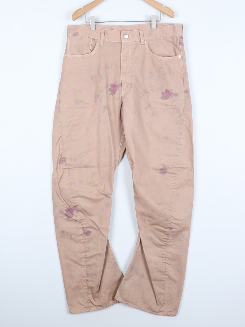 소이_ Wine Stain 3D Trousers [Pink Beige]