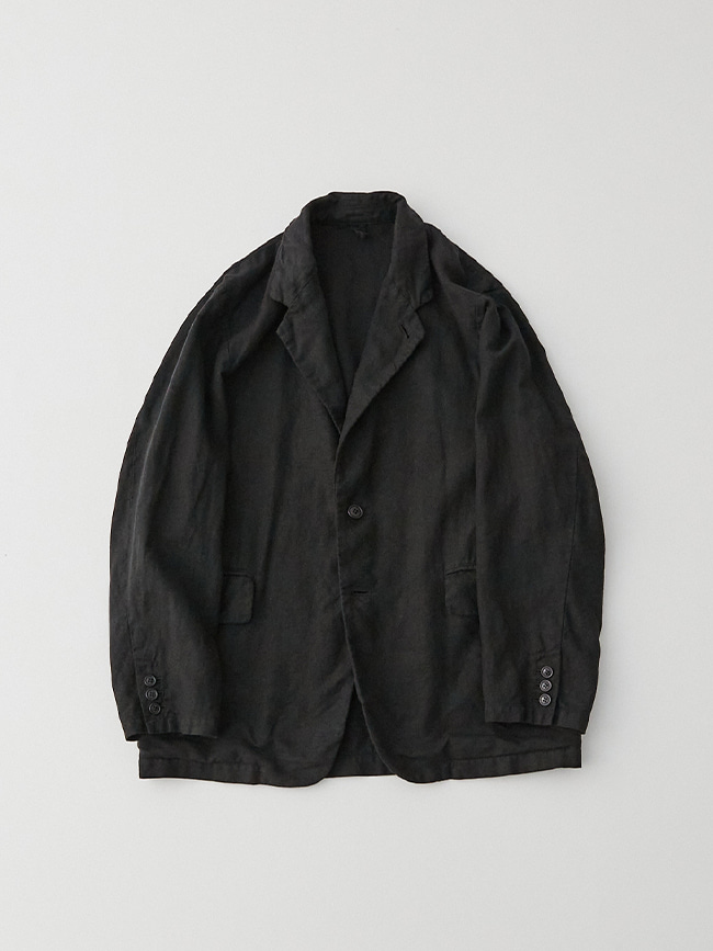 컨팩트_ Linen Canvas Jacket [Black]