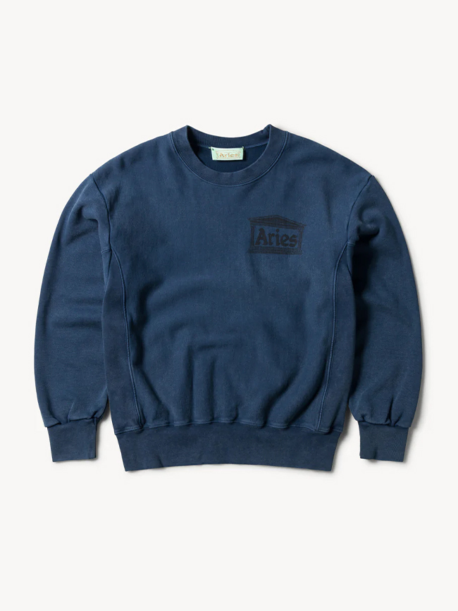 에리즈_ Aged Premium Temple Sweatshirt [Navy]