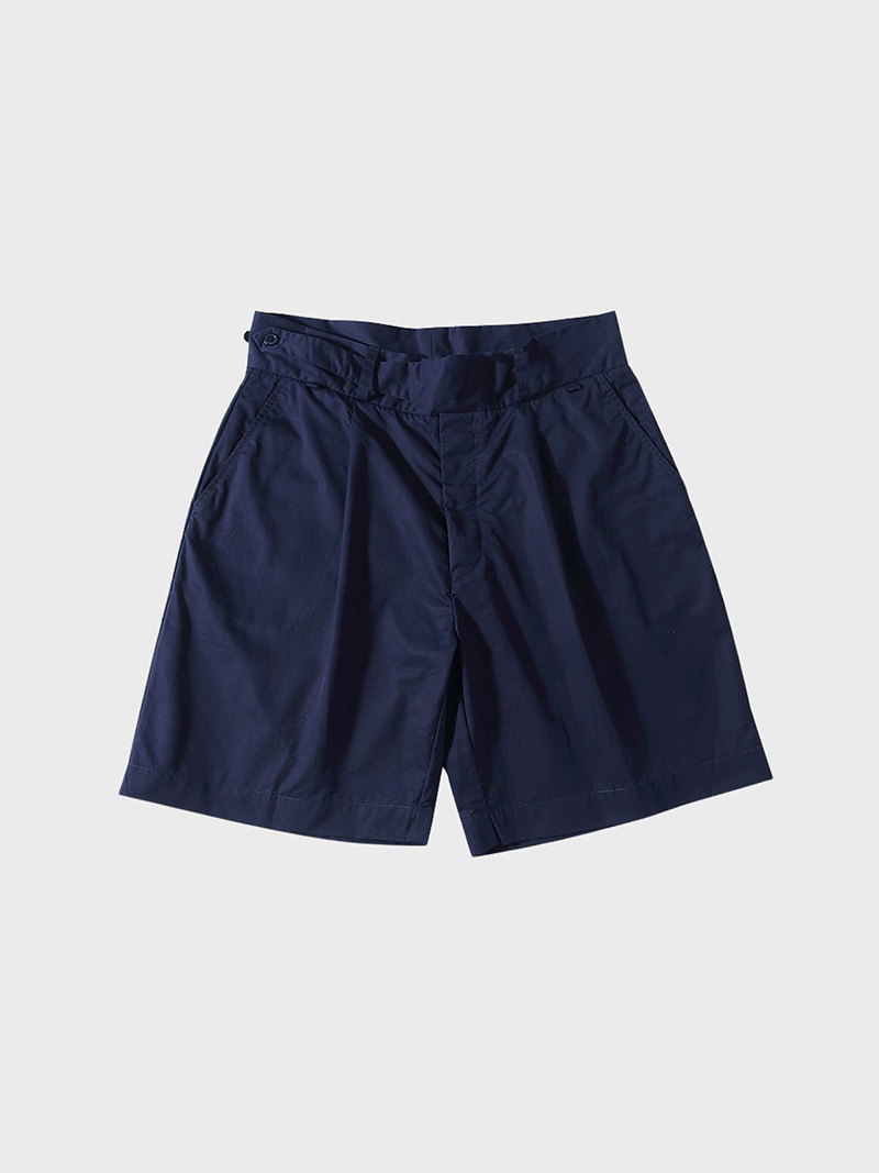 스탠다드타입_ Side Button Shorts [Navy]